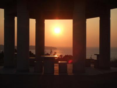 神の島公園、夕陽