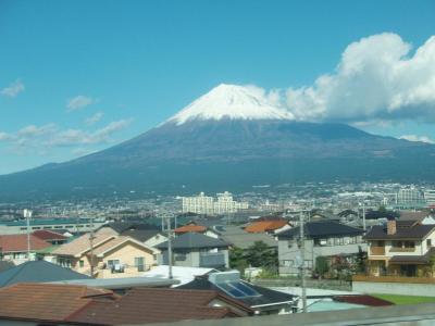 富士山　新幹線の車窓から