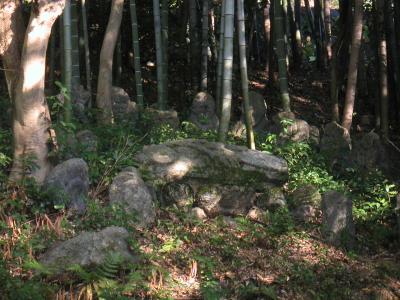 伊藤若沖の墓と500羅漢