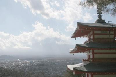 山中湖・西湖・河口湖周辺の紅葉&富士山=浅間公園編=