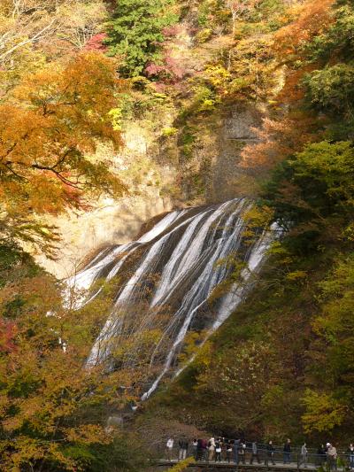 バスツアーで秋の袋田の滝と渓谷めぐり