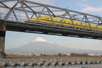 新幹線と富士山