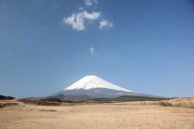 富士山が白くなって