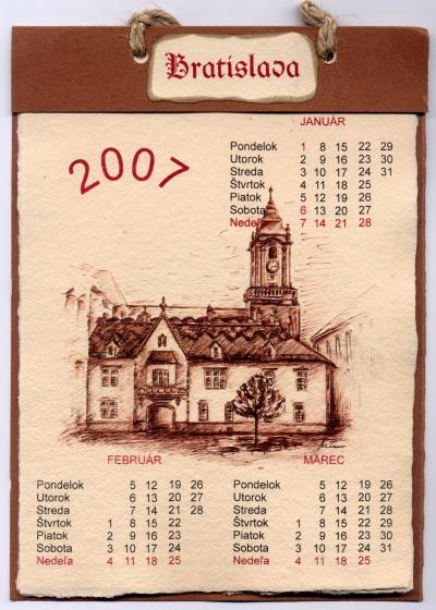 2007 Slovak Calendar