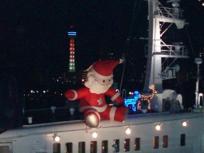 夜の横浜大さん橋
