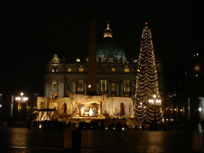 サン・ピエトロ大聖堂～サンタンジェロ城　夜の散歩