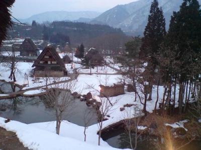 白川郷のライトアップ