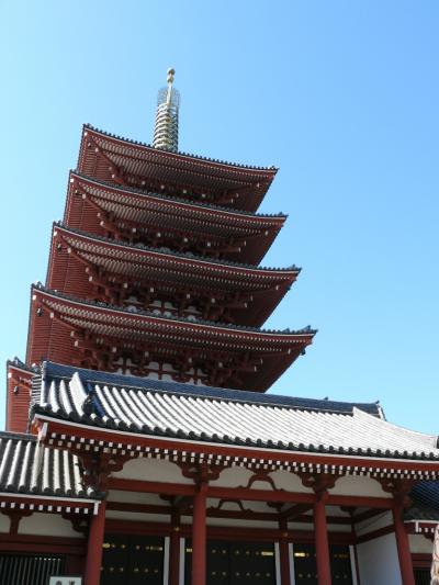 下町「浅草」の仲見世通り、浅草寺へ