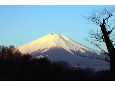 4.エクシブ山中湖　お部屋のバルコニーからの富士山　黎明～朝