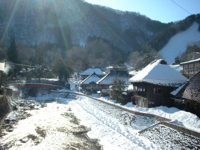 温泉で雪祭り＆雛祭り