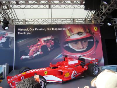 2006年　F1 鈴鹿　フェラーリ　シューマッハ　写真パネル スクーデリア フェラーリ F1 ミハエル シューマッハ 2006