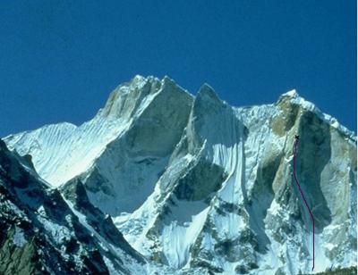 ガンゴトリ山群Mt Meru north(6040m)