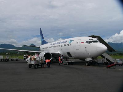 ローカル空港　　マタラム（ロンボク島）