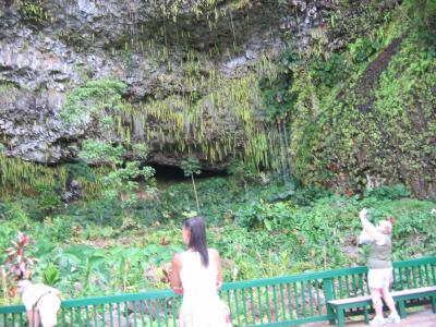 カウアイ島１日目：シダの洞窟