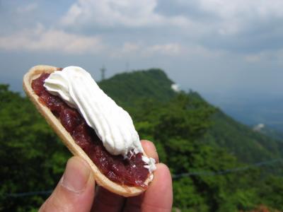 筑波山頂で「もなかごっこ」♪