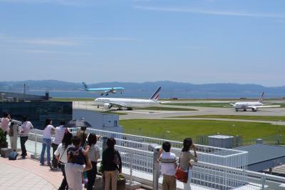 旅行出発前の関西国際空港展望デッキ見学（２００７年６月）
