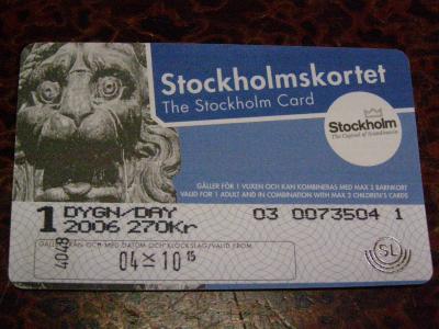 ストックホルムカードを使って