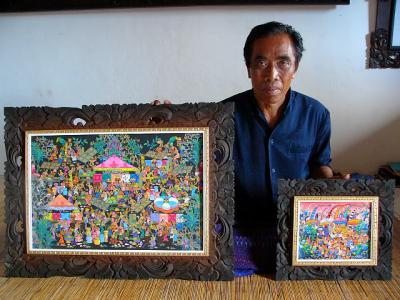 バリ島 油彩画 絵画バリ島 No.0307