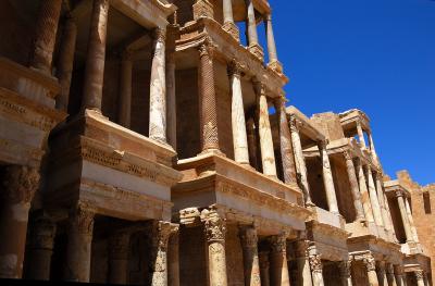 リビアを訪ねました　７世界遺産サブラダ考古遺跡　円形劇場