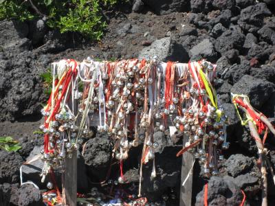 七合目 富士山七合目ニ登ル。3