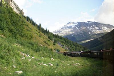 アラスカクルーズ?スキャグウェイ　鉄道ツアー