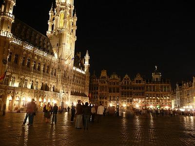 2007年ドイツ・ベルギーの旅 2日目ブリュッセル夜景編