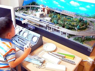 ２．浜名湖ロイヤルホテル　これでお別れ、トミックスルーム２部屋を使って、本格的Ｎゲージを楽しみました