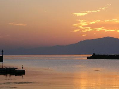 近江・錦秋の琵琶湖