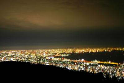 神戸の夜景を見に六甲山へ・・・