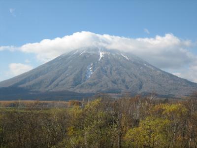 11月上旬の洞爺湖温泉行き−羊蹄山、京極吹出公園