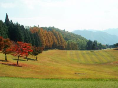 ゴルフ場で紅葉狩り　生野高原カントリークラブ