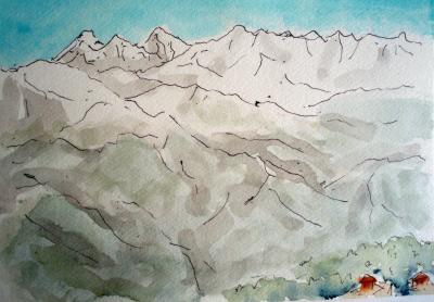 絶景のヒマラヤ遊覧飛行