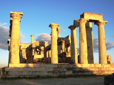 2007秋、ギリシャ･エジプト旅行記(15/36)：12月1日(5)：エーゲ海クルージング、エギナ島散策、アフェア神殿