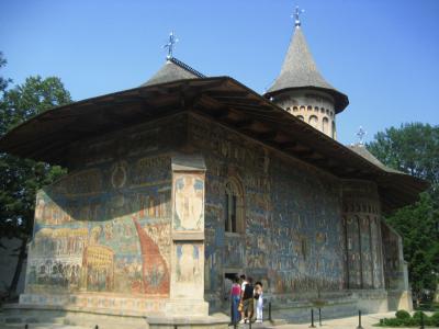 2007年ルーマニア旅行第13日目(5)ブコヴィナ地方：青のヴォロネツ修道院