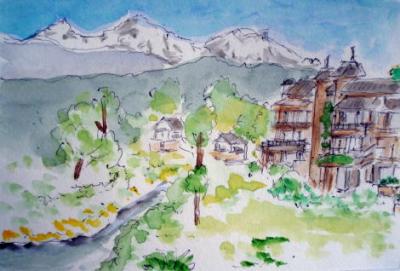 山岳リゾート地・ポカラ　