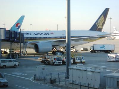 2007秋、ギリシャ・エジプト旅行記(31/36：本文完)：12月6日：シンガポールから帰国、セントレア国際空港到着