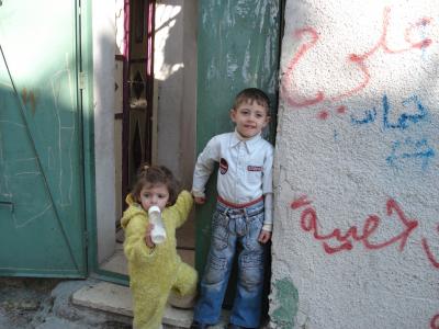 ベツレヘムのパレスチナ難民キャンプの子ども達