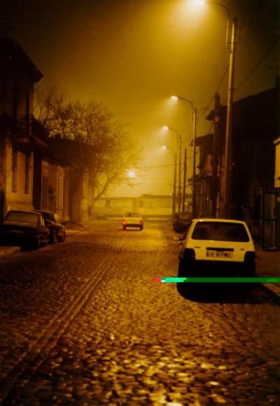 ルーマニア、ブカレスト夜の街並み