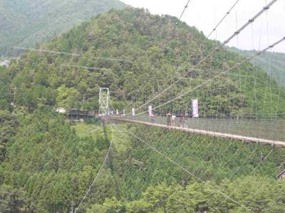 谷瀬のつり橋など