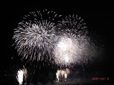 真冬の花火大会in熱海♪ε＝ヽ(‘ ▽‘)ノ