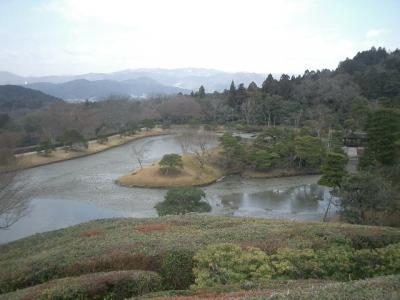 修学院離宮は春が遅い