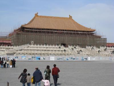 初北京：二日日：ここも修理中？紫禁城