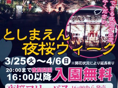 花見：豊島園の夜桜　2008年3月26日