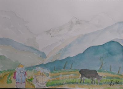 憧れのネパールヒマラヤトレッキング・・・?いよいよ雪山が