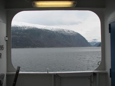 初めての海外旅行　北欧　ハルダンゲルフョルド　フェリーで横断