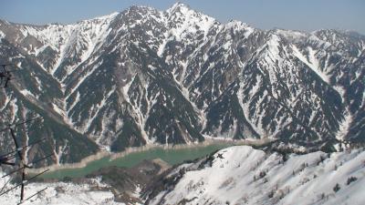 絶景の立山連峰と新緑の峡谷　（１）