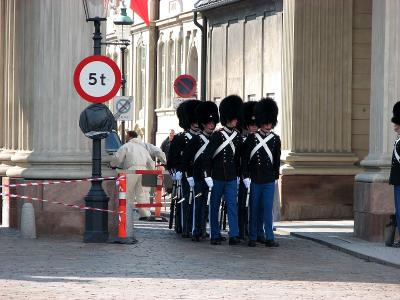 初めての海外旅行　デンマーク　アメリエンボー宮殿　衛兵交替式ー?
