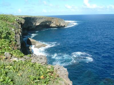 妹とサイパン。