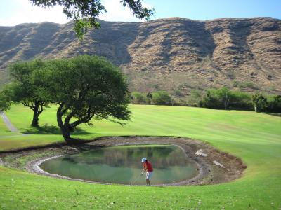 ハレクラニ泊ハワイでゴルフ