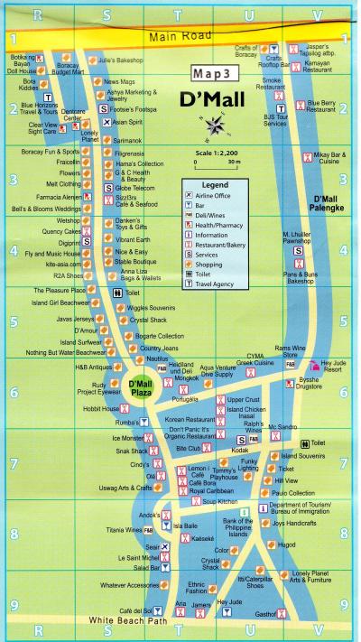 ボラカイ島の地図